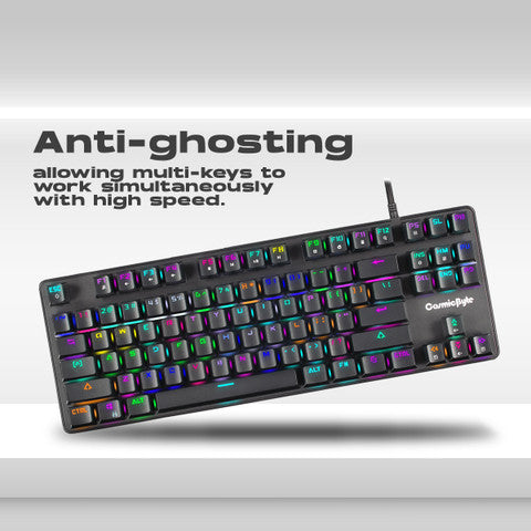 Cosmic Byte CB-GK-34 Firefly Hot Swappable Per-Key RGB Ten-Keyless Keyboard