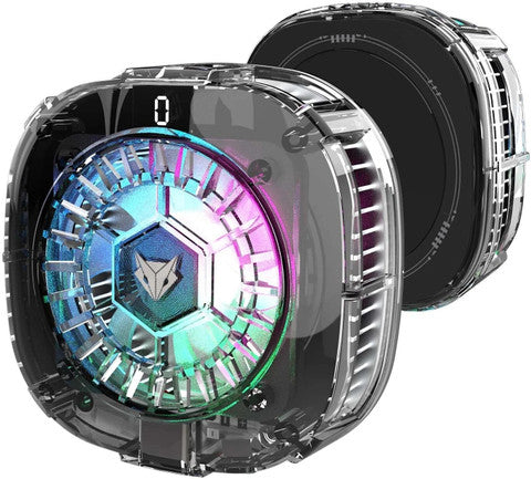 EvoFox Hailstone 2 18W Phone Cooler for Gaming, 2 in 1 [MagSafe+Clamp] Mounting | Instant Cooling